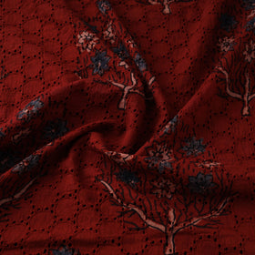 Hakoba Hand Block Ajrakh Print Natural Dyed Cotton Fabric 69