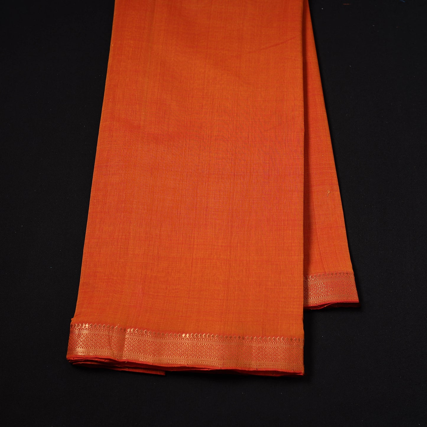 Handloom Mangalagiri Cotton Fabric with Nizam Zari Border 13