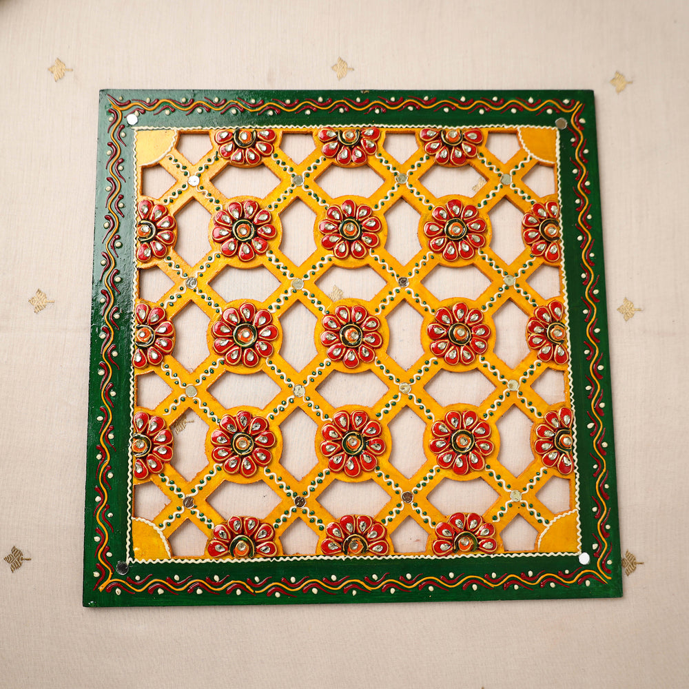 Diwali Decor Handpainted Wooden Rangoli 59