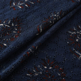 Hakoba Hand Block Ajrakh Print Natural Dyed Cotton Fabric 68