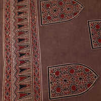 Brown - Pure Cotton Ajrakh Print Fabric 19