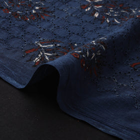 Hakoba Hand Block Ajrakh Print Natural Dyed Cotton Fabric 68