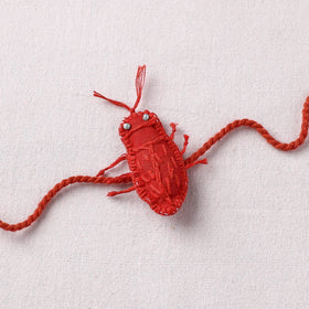 Cockroach - Reusable Handmade Threadwork Rakhi with Potli 01