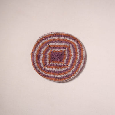 Kullu Karishma Hand Knitted Merino Wool Beret Cap 06