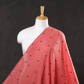 Buy Pink Handloom Mirror Work Organic Kala Cotton Fabric