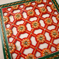 Diwali Decor Handpainted Wooden Rangoli 58