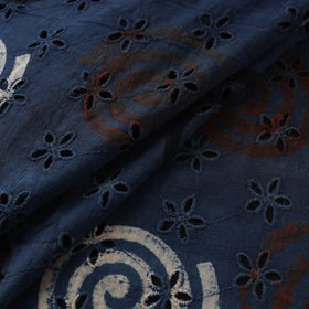 Hakoba Hand Block Ajrakh Print Natural Dyed Cotton Fabric 66