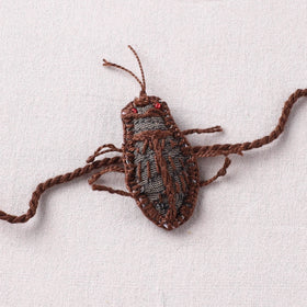 Cockroach - Reusable Handmade Threadwork Rakhi with Potli 02