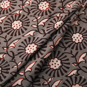 Hand Block Print Natural Dyed Cotton Nandana Fabric 04