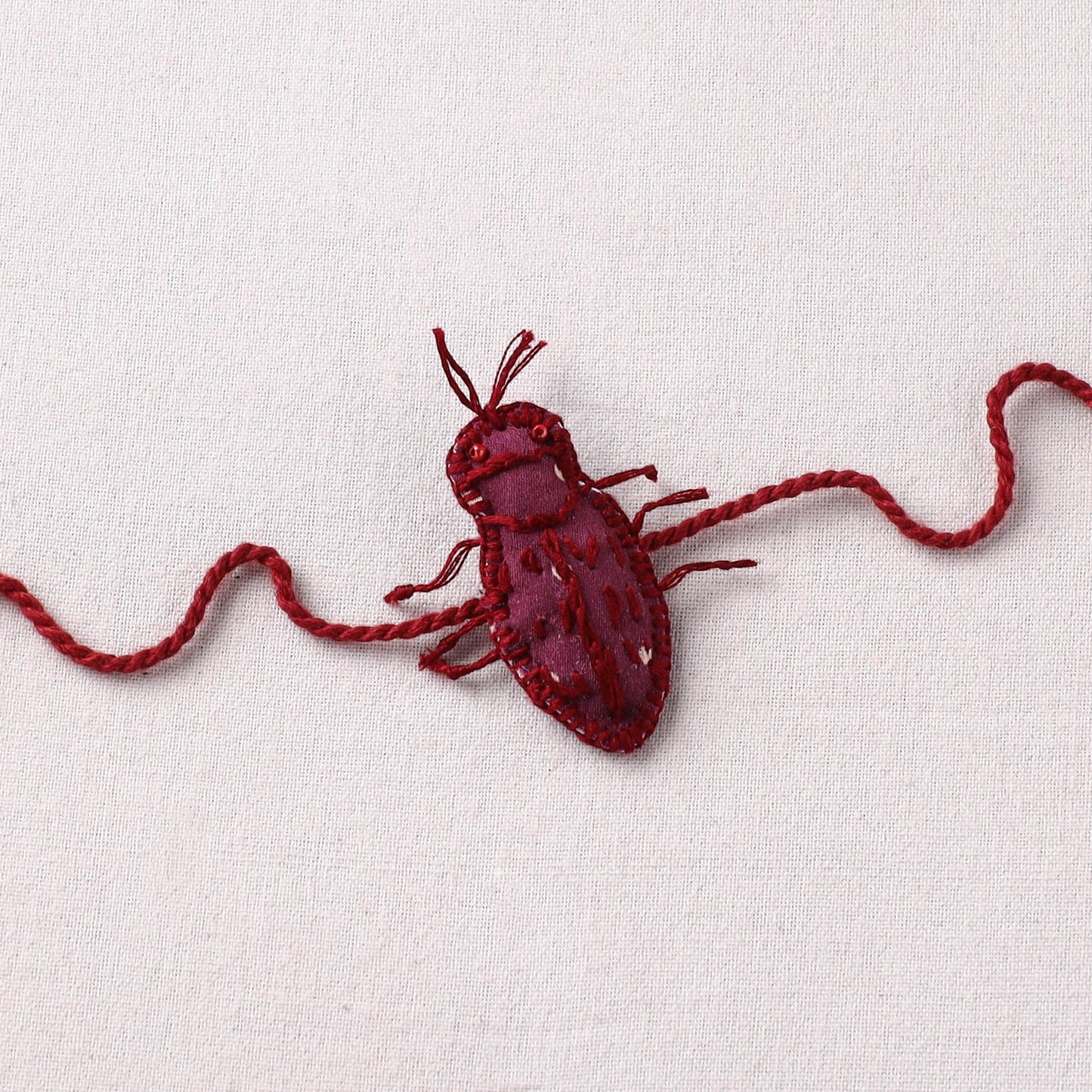Cockroach - Reusable Handmade Threadwork Rakhi with Potli 03