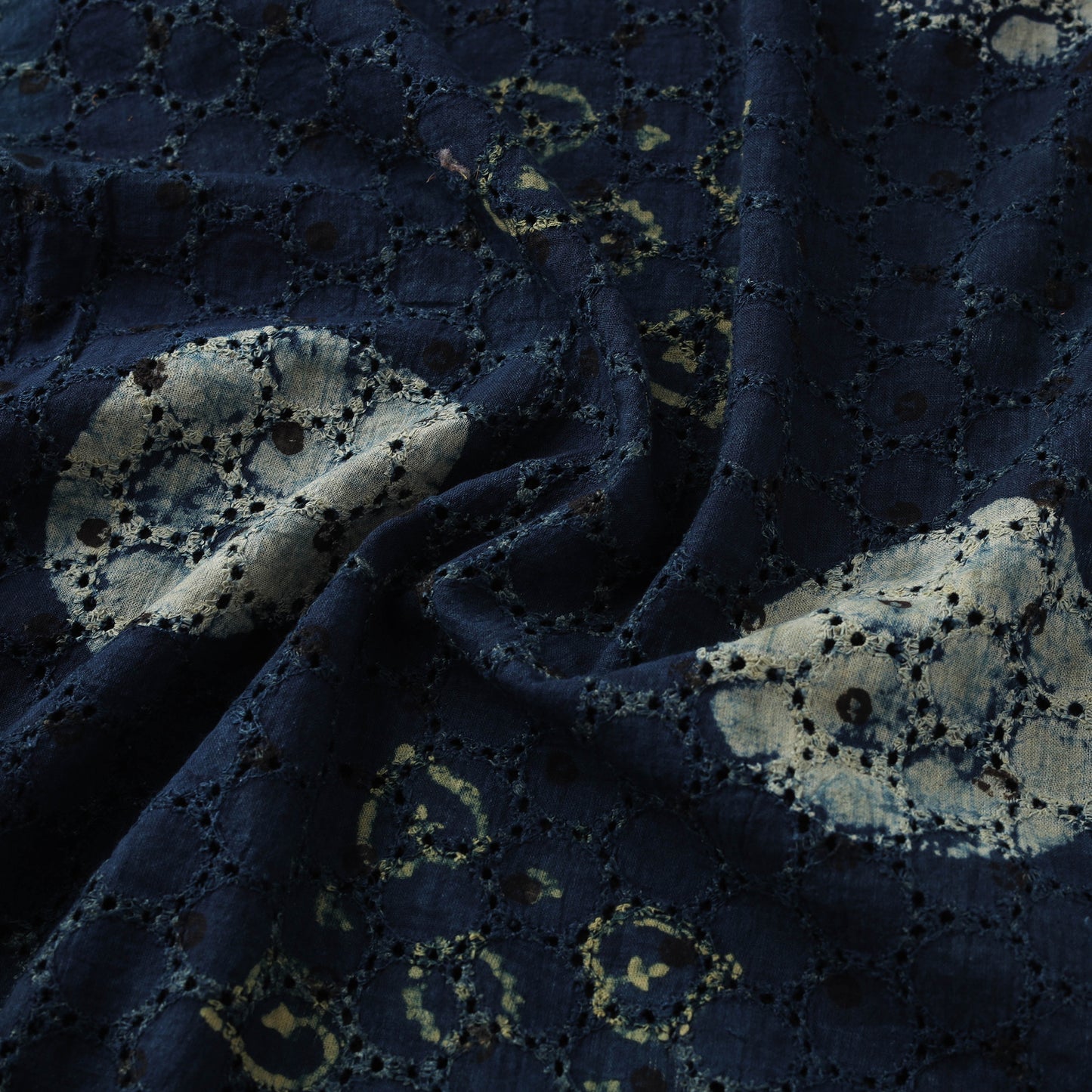 Hakoba Hand Block Ajrakh Print Natural Dyed Cotton Fabric 65