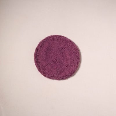 Kullu Karishma Hand Knitted Merino Wool Beret Cap 09