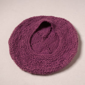 Kullu Karishma Hand Knitted Merino Wool Beret Cap 09