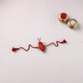 Cockroach - Reusable Handmade Threadwork Rakhi with Potli 08