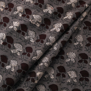 Hand Block Print Natural Dyed Cotton Nandana Fabric 07