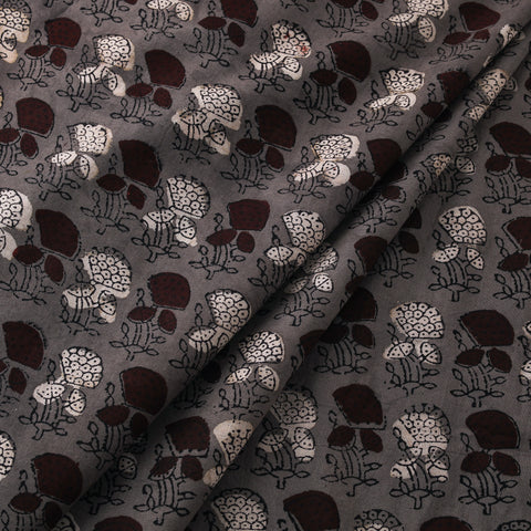 Hand Block Print Natural Dyed Cotton Nandana Fabric 07