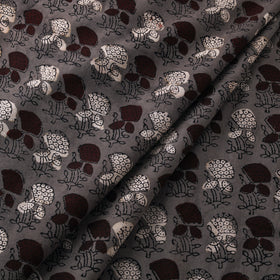 Hand Block Print Natural Dyed Cotton Nandana Fabric 07
