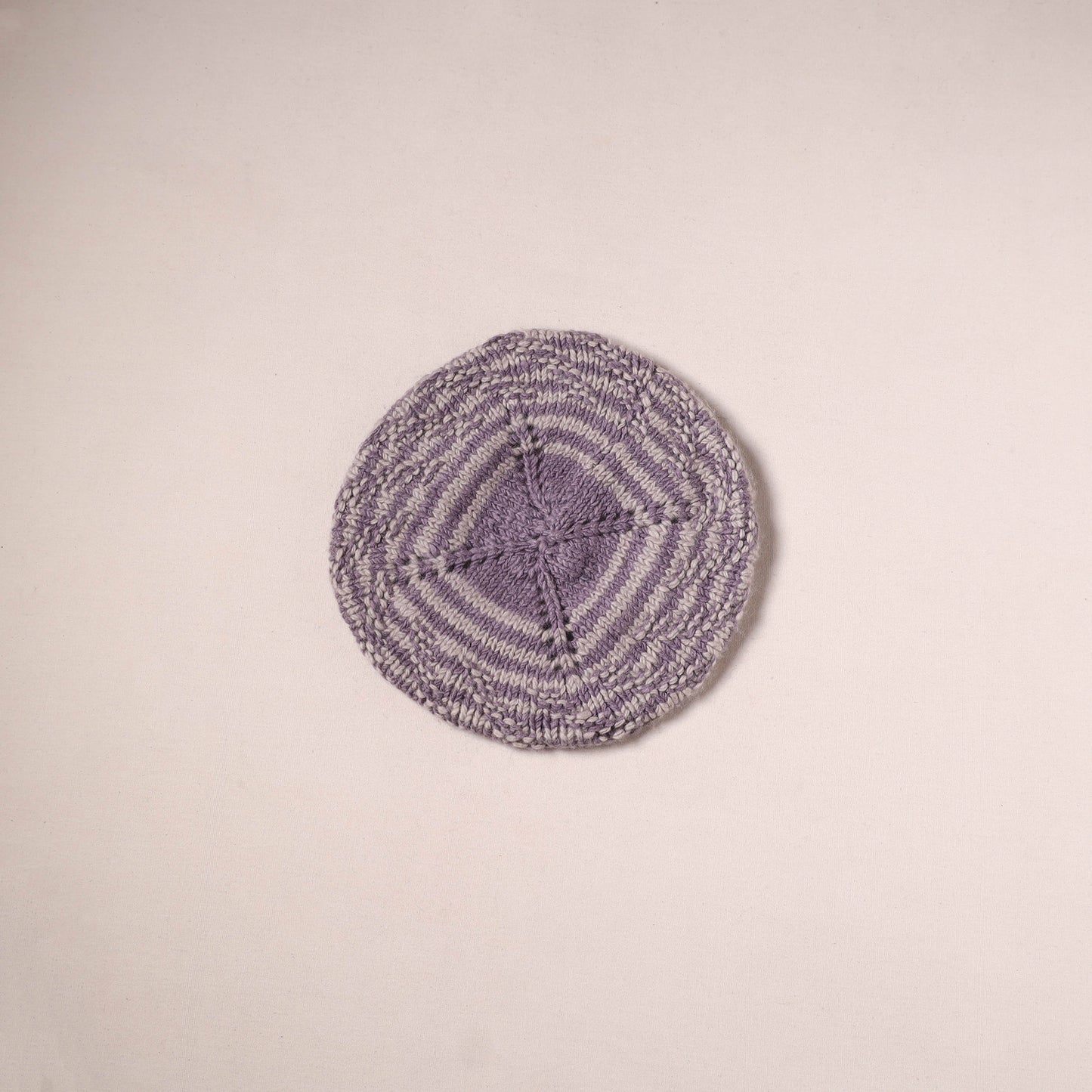 Kullu Karishma Hand Knitted Merino Wool Beret Cap 11