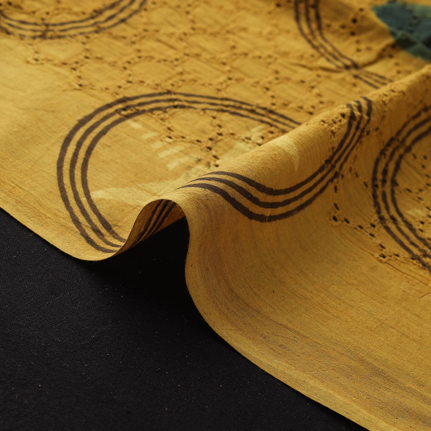 Hakoba Hand Block Ajrakh Print Natural Dyed Cotton Fabric 62