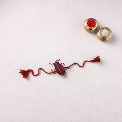 Cockroach - Reusable Handmade Threadwork Rakhi with Potli  10
