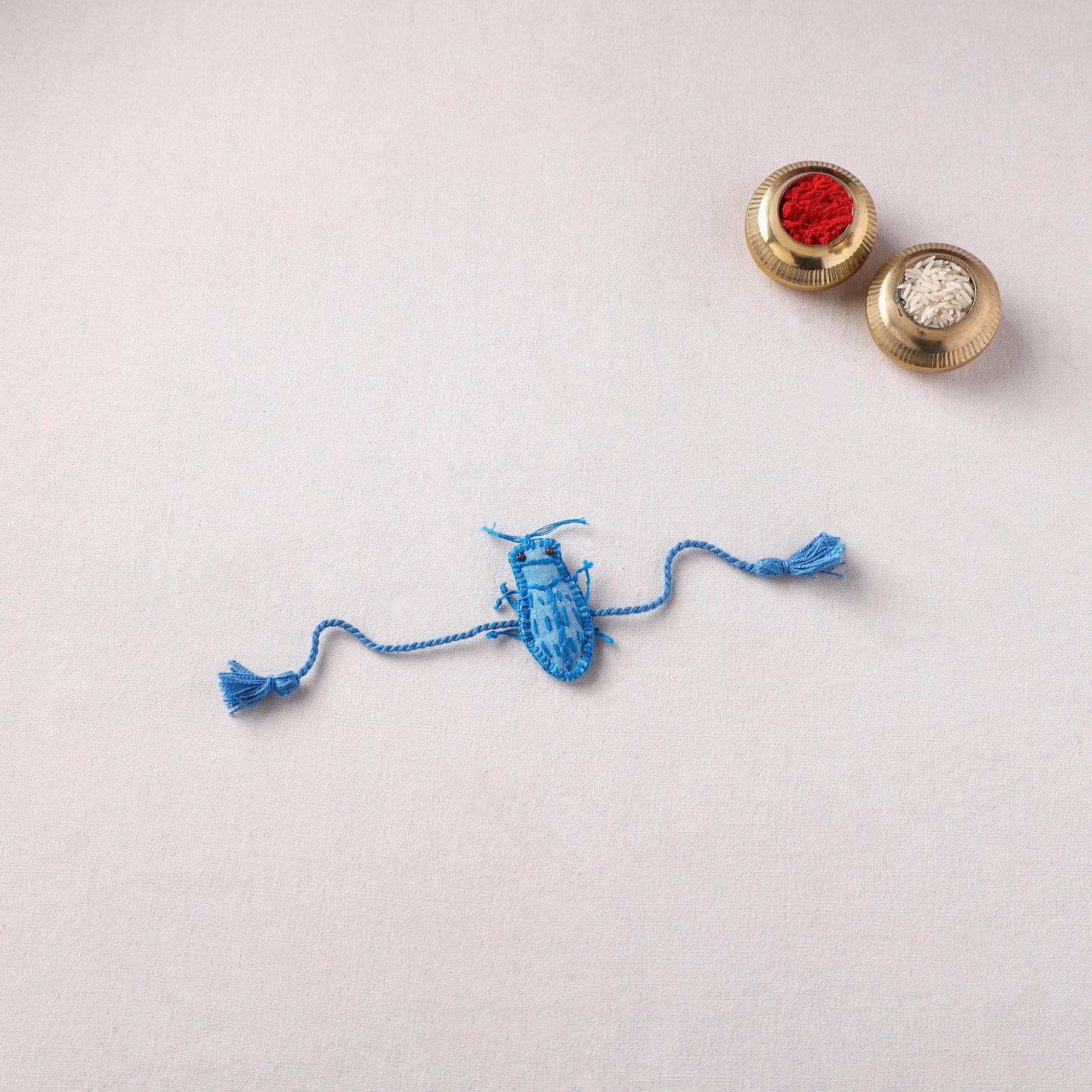 Cockroach - Reusable Handmade Threadwork Rakhi with Potli  11