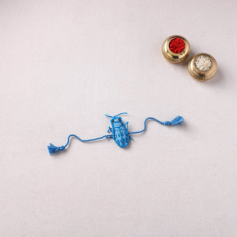 Cockroach - Reusable Handmade Threadwork Rakhi with Potli  11
