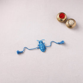 Cockroach - Reusable Handmade Threadwork Rakhi with Potli  11