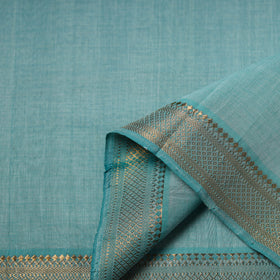 Handloom Mangalagiri Cotton Fabric with Nizam Zari Border 20