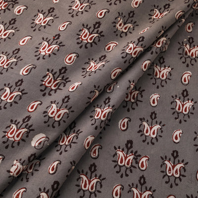 Hand Block Print Natural Dyed Cotton Nandana Fabric 11