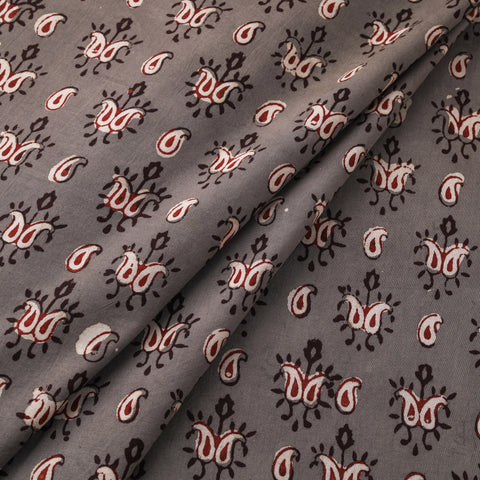 Hand Block Print Natural Dyed Cotton Nandana Fabric 11