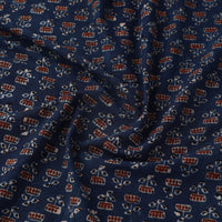 Blue - Pure Cotton Ajrakh Print Fabric 30