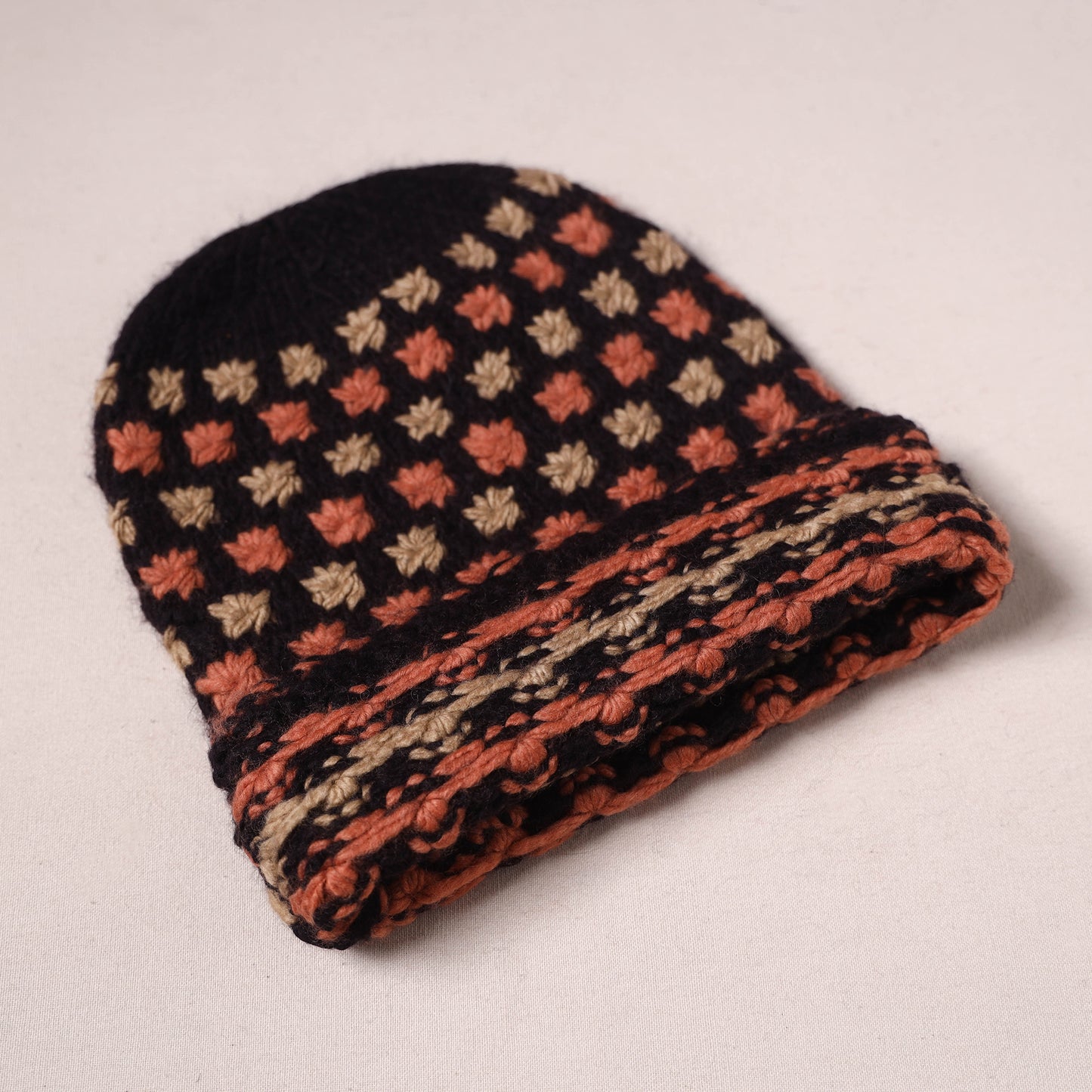 Kullu Karishma Handwoven Merino Wool Cap 21