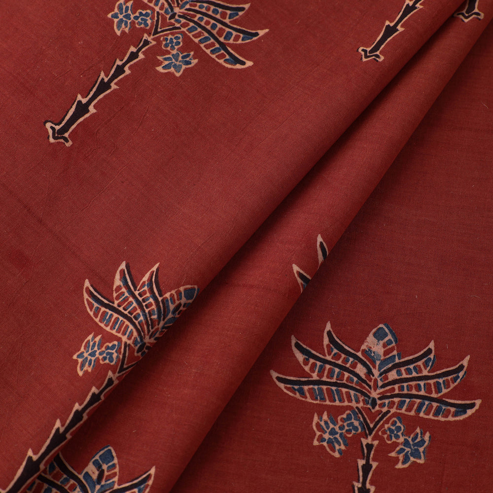 Red - Pure Cotton Ajrakh Print Fabric 31