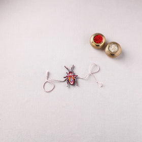 Cockroach - Reusable Mandala Art Handpainted Wooden Rakhi 03