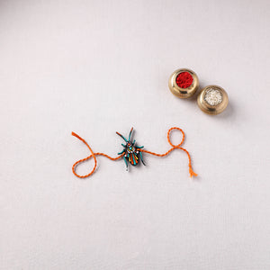 Cockroach - Reusable Mandala Art Handpainted Wooden Rakhi 04
