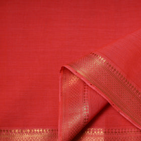 Handloom Mangalagiri Cotton Fabric with Nizam Zari Border 26