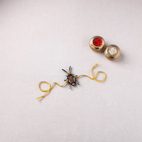 Cockroach - Reusable Mandala Art Handpainted Wooden Rakhi 05