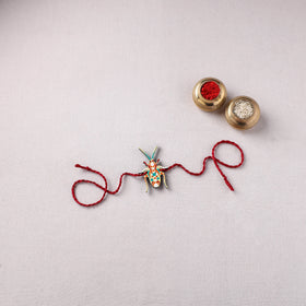 Cockroach - Reusable Mandala Art Handpainted Wooden Rakhi 06