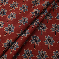 Red - Pure Cotton Ajrakh Print Fabric 37