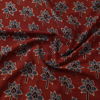 Red - Pure Cotton Ajrakh Print Fabric 37