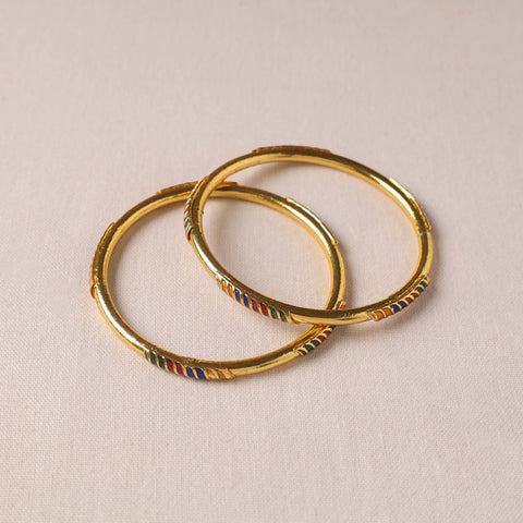 Handcrafted Paka Meenakari Bangle (Set of 2)