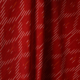 Red - cotton pochampally ikat fabric 42 - handcrafted