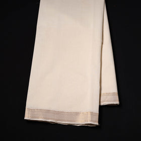 Handloom Mangalagiri Cotton Fabric with Nizam Zari Border 28