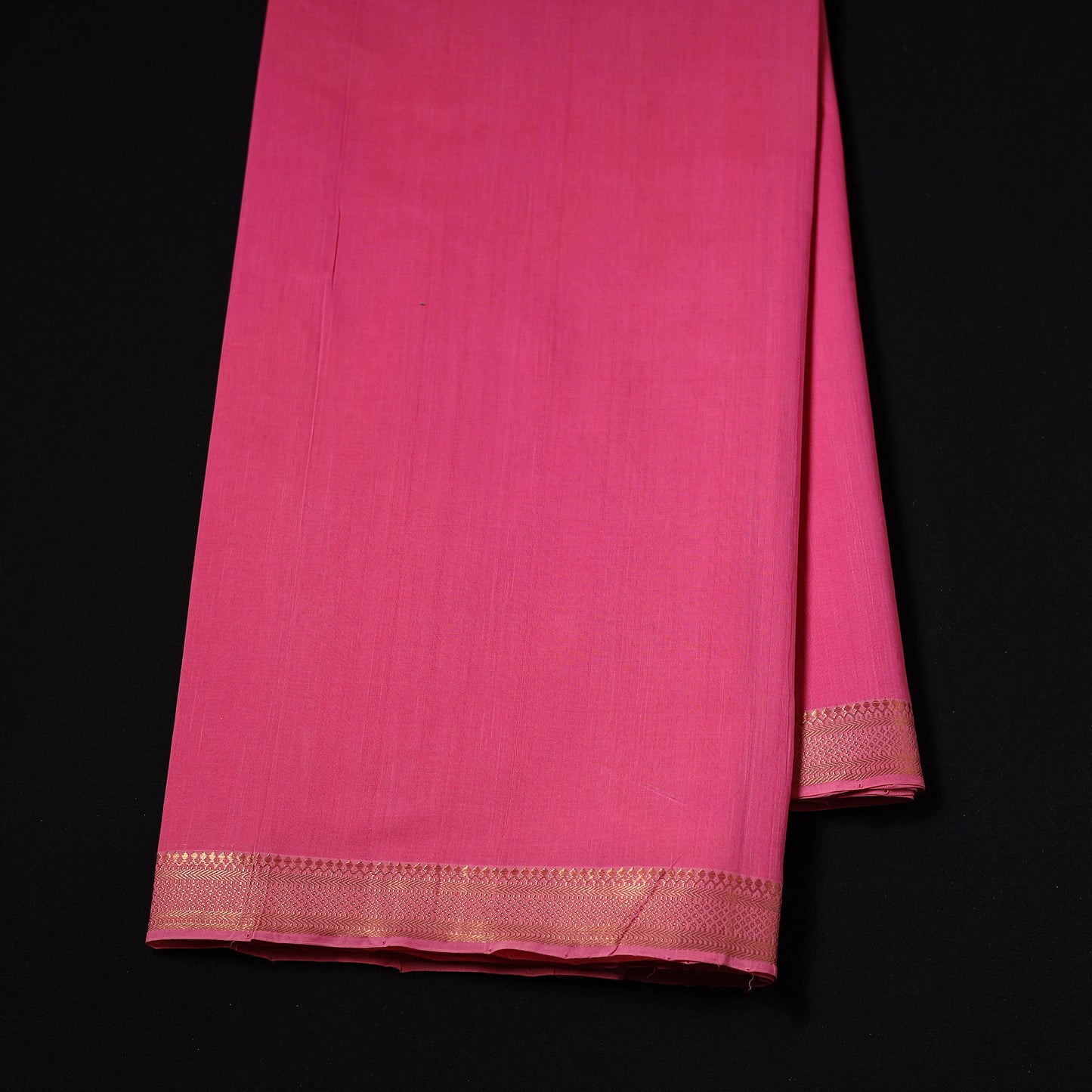 Handloom Mangalagiri Cotton Fabric with Nizam Zari Border 29