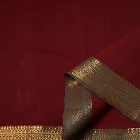 Handloom Mangalagiri Cotton Fabric with Nizam Zari Border 30