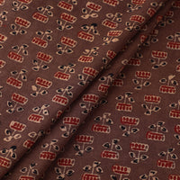 Brown - Pure Cotton Ajrakh Print Fabric 39