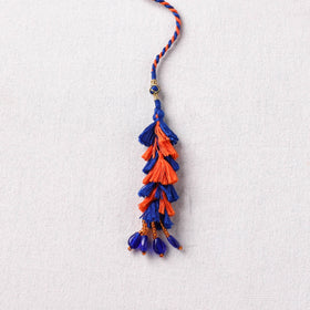 Handmade Thread Work Lumba Rakhi with Potli 03
