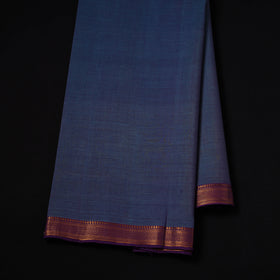 Handloom Mangalagiri Cotton Fabric with Nizam Zari Border 31