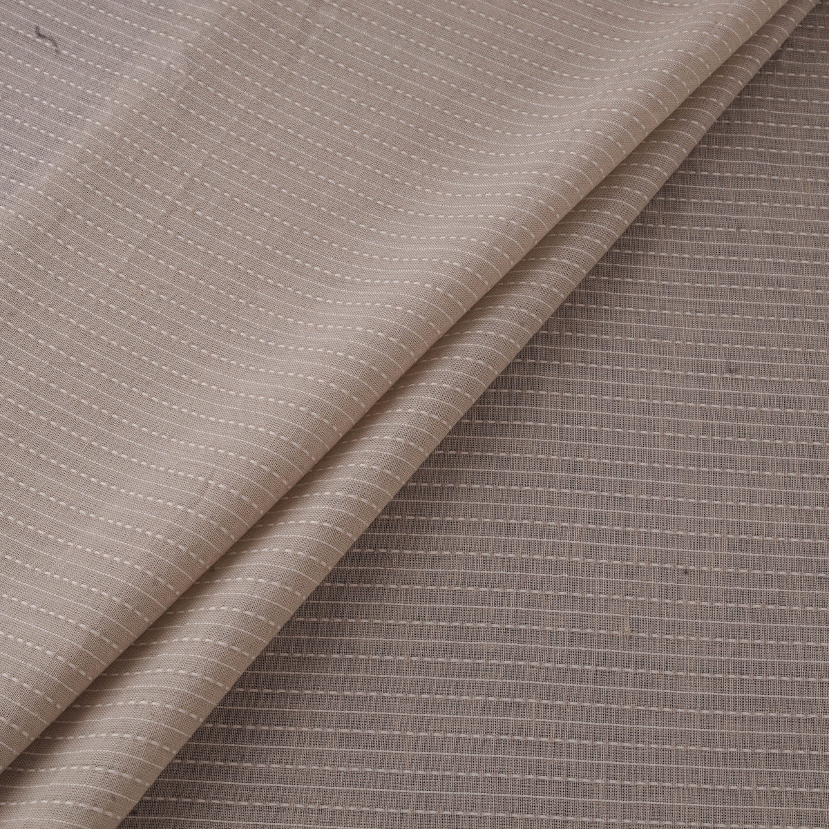 Prewashed Running Stitch Cotton Plain Fabric 34
