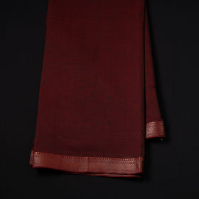 Handloom Mangalagiri Cotton Fabric with Nizam Zari Border 32